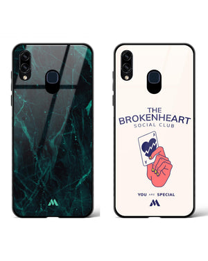 Broken Heart Social Club Glass Case Phone Cover Combo-(Samsung)