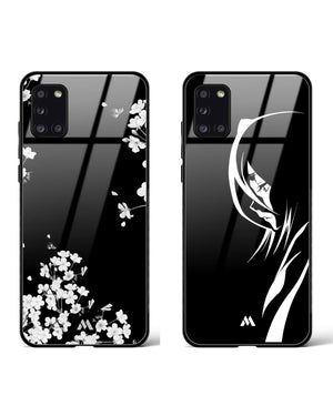 Bleach Rukia Dahlias Midnight Glass Case Phone Cover Combo-(Samsung)