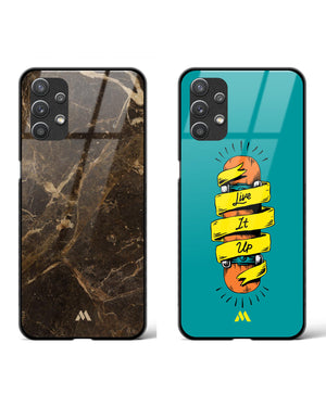 Live It Up Mayan Ruins Marble Glass Case Phone Cover Combo (Samsung)
