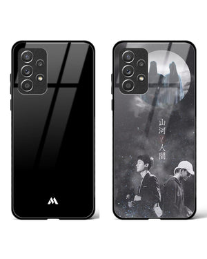 Korean Pop Band All Black Glass Case Phone Cover Combo-(Samsung)