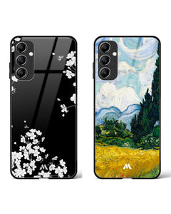 Wheat Field with Cypresses Glass Case Phone Cover Combo (Samsung)