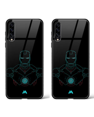 Ironman Arc Reactor Glass Case Phone Cover Combo-(Samsung)