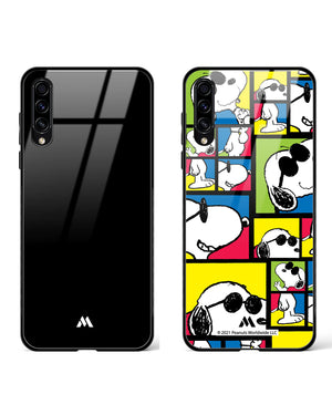 Meet Joe Cool All Black Glass Case Phone Cover Combo-(Samsung)