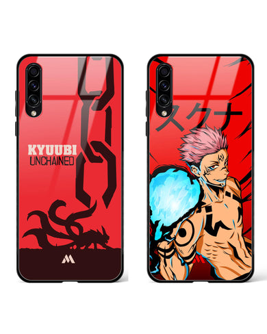 Sukuna and Kyuubi Unchained Glass Case Phone Cover Combo-(Samsung)