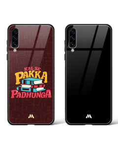All Black Pakka Padhunga Glass Case Phone Cover Combo (Samsung)