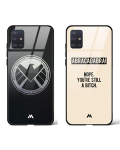 Abracadabra Bitch SHIELD Glass Case Phone Cover Combo (Samsung)