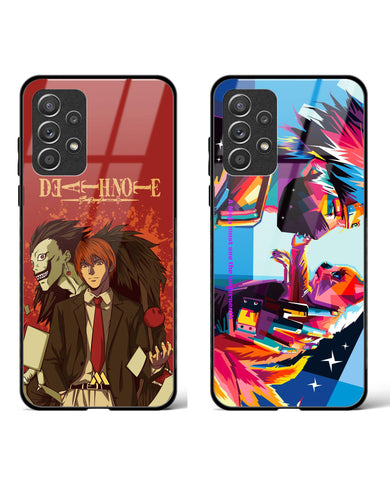 Kakashi Technicolor Light Ryuk Glass Case Phone Cover Combo-(Samsung)