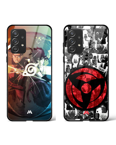 Sharingan Sasuke Glass Case Phone Cover Combo-(Samsung)