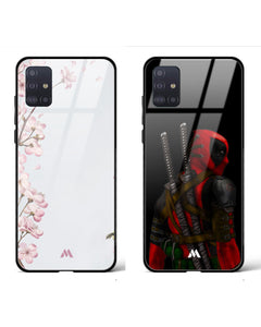 Deadpool Pastel Marble Glass Case Phone Cover Combo (Samsung)