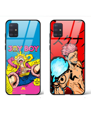 Sukuna Luffy Joyboy Glass Case Phone Cover Combo-(Samsung)