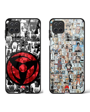 Manga Sharingan Glass Case Phone Cover Combo-(Samsung)