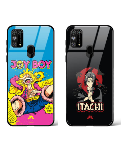 Bewitching Itachi andLuffy Glass Case Phone Cover Combo-(Samsung)