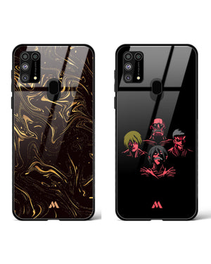 Eldian Roots Black Gold Glass Case Phone Cover Combo-(Samsung)