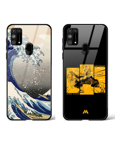 Zenitsu and the Great Wave Glass Case Phone Cover Combo-(Samsung)