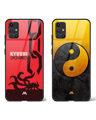 Yin Yang Kyuubi Glass Case Phone Cover Combo-(Samsung)