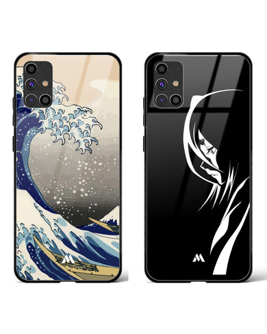 Bleach Rukia Great Kanagawa Glass Case Phone Cover Combo-(Samsung)