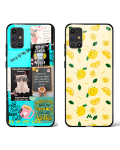 Lemon Slices Life Lemons Glass Case Phone Cover Combo (Samsung)