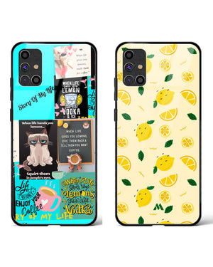 Lemon Slices Life Lemons Glass Case Phone Cover Combo (Samsung)