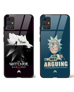 Rick Morty Not Arguing Glass Case Phone Cover Combo (Samsung)