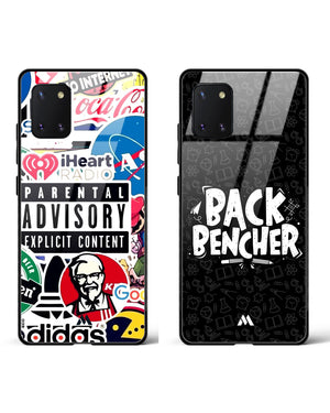 Back Brand Overload Glass Case Phone Cover Combo-(Samsung)