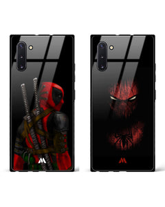 Spidey Deadpool Mashup Glass Case Phone Cover Combo (Samsung)