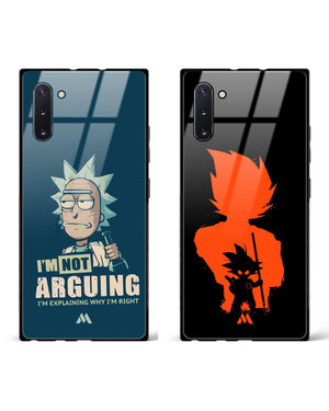 Saiyan Potential Morty Glass Case Phone Cover Combo-(Samsung)