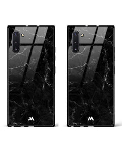 Marquina Black Midnight Glass Case Phone Cover Combo (Samsung)