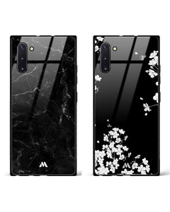 Midnight Black Harmony Glass Case Phone Cover Combo (Samsung)