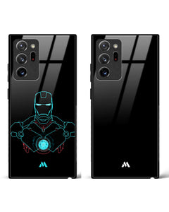 The All Black Reactor Glass Case Phone Cover Combo (Samsung)