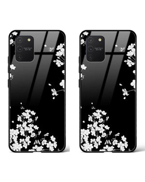 Dahlias at Midnight Glass Case Phone Cover Combo-(Samsung)