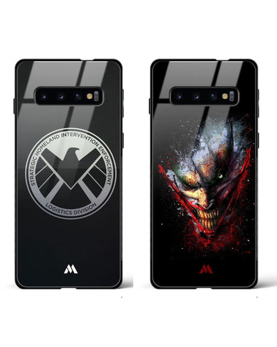 Joker Killing Joke SHIELD Glass Case Phone Cover Combo-(Samsung)