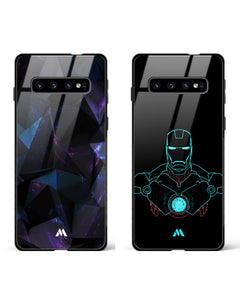 Arc Reactor Origami Glass Case Phone Cover Combo (Samsung)
