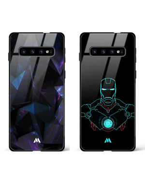 Arc Reactor Origami Glass Case Phone Cover Combo-(Samsung)