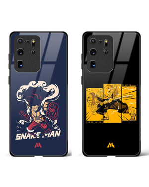 Zenitsu Snakeman Luffy Glass Case Phone Cover Combo-(Samsung)