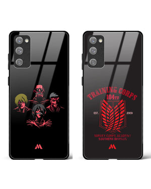 Attack on Totan Eldian Glass Case Phone Cover Combo-(Samsung)