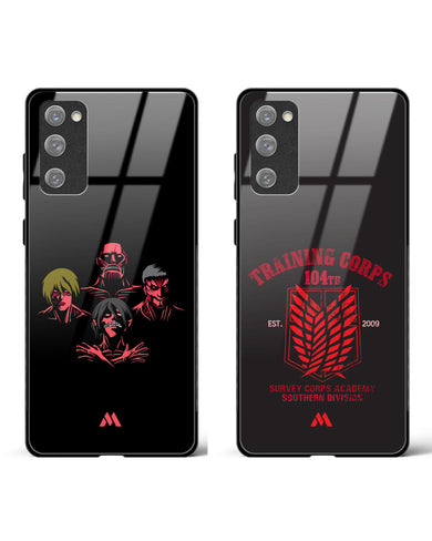 Attack on Totan Eldian Glass Case Phone Cover Combo-(Samsung)