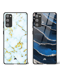 Blue Marble Sands Glass Case Phone Cover Combo (Samsung)