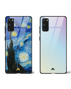 Popsicle Gradient Starry Night Glass Case Phone Cover Combo (Samsung)