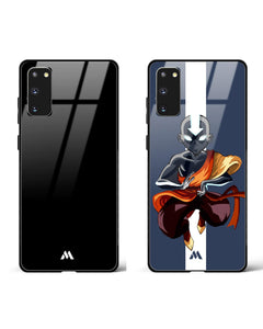 Avatar and All Black Glass Case Phone Cover Combo (Samsung)