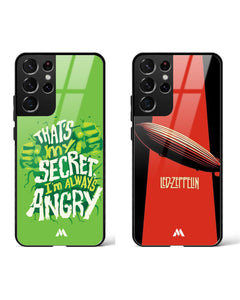 Led Zeppelin Always Angry Glass Case Phone Cover Combo (Samsung)