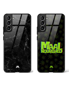 Maal Marquina Glass Case Phone Cover Combo (Samsung)