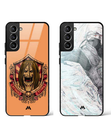 Kakashi Attack Titan Glass Case Phone Cover Combo-(Samsung)