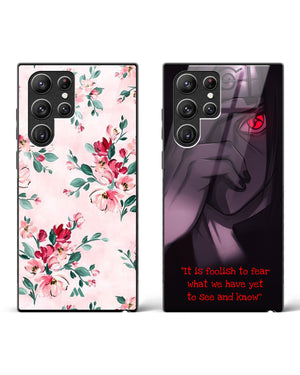 Floral Bouquets for Itachi Glass Case Phone Cover Combo-(Samsung)