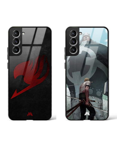 Roronoa Kuma Emblem Glass Case Phone Cover Combo-(Samsung)