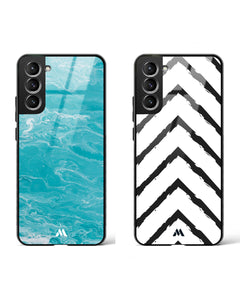 Calligraphic Clearwater Glass Case Phone Cover Combo (Samsung)