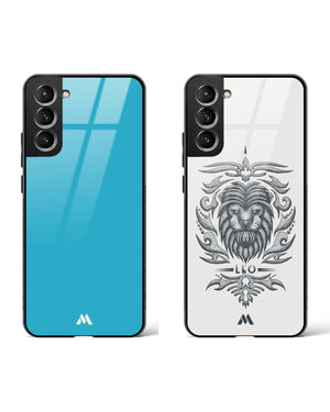 Leo Cerulean Surprise Glass Case Phone Cover Combo-(Samsung)