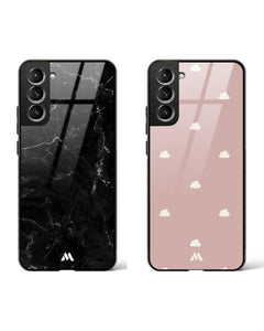 Rain Clouds Marquina Glass Case Phone Cover Combo (Samsung)