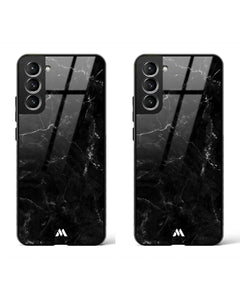 Marquina Marbles Glass Case Phone Cover Combo (Samsung)