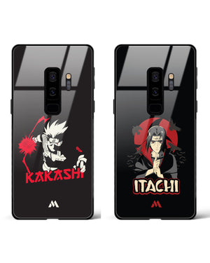 Sharingan Eyes Chidori Charge Glass Case Phone Cover Combo-(Samsung)