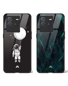 Creative Moon Harmony Glass Case Phone Cover Combo (Vivo)